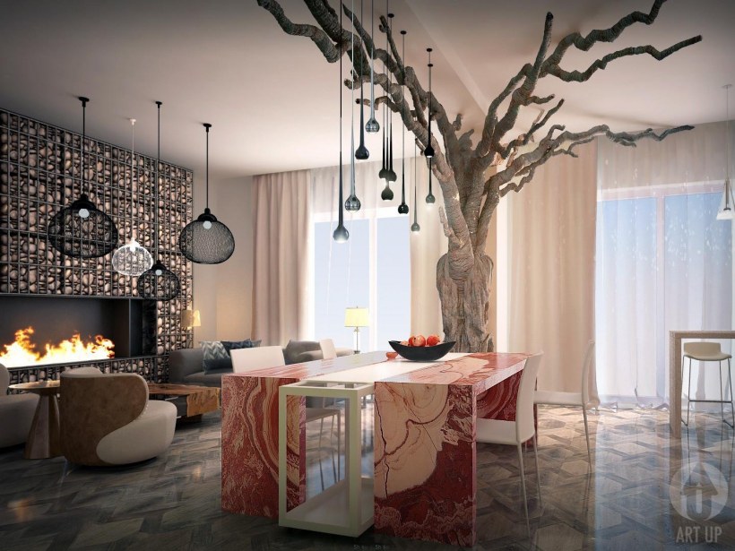 Отделка деревянных столбов