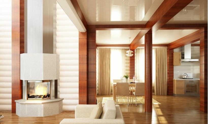 Колонны Отделанные деревом