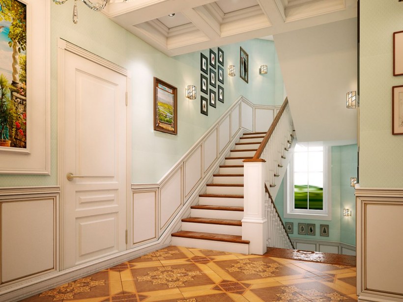 Интерьер прихожей в американском стиле