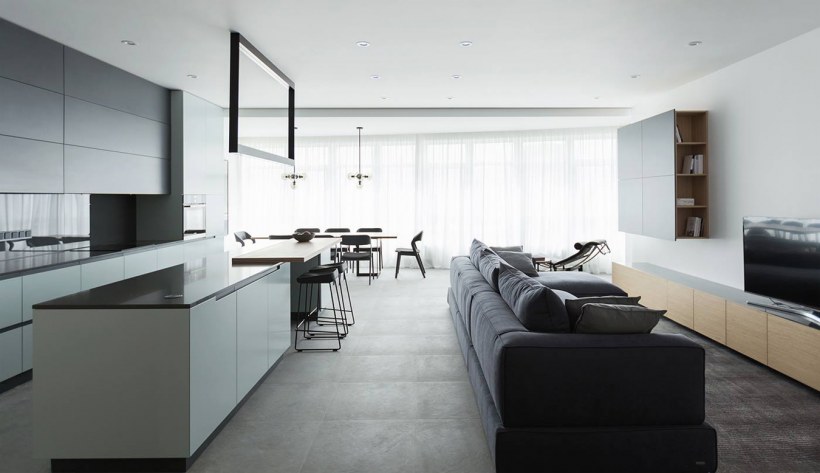 Минимализм 4к интерьер небоскреб