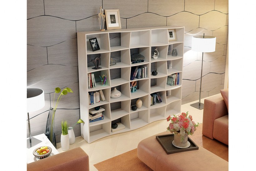 Декоративный стеллаж-перегородка