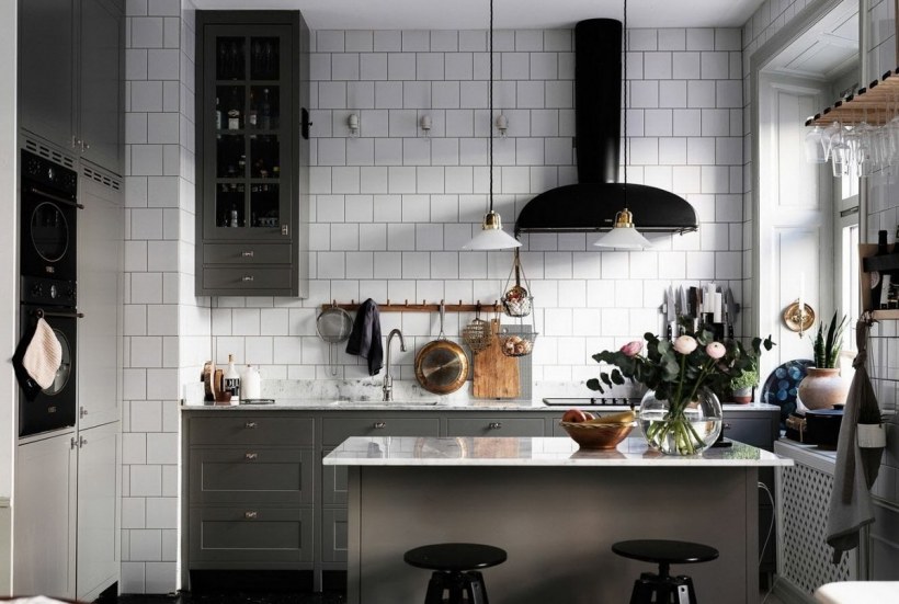 Скандинавский лофт в интерьере кухни