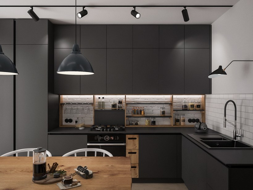 Референсы кухня Скандинавский стиль