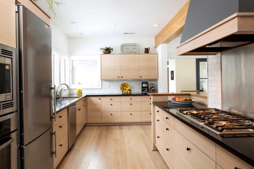 Сканди интерьер кухни