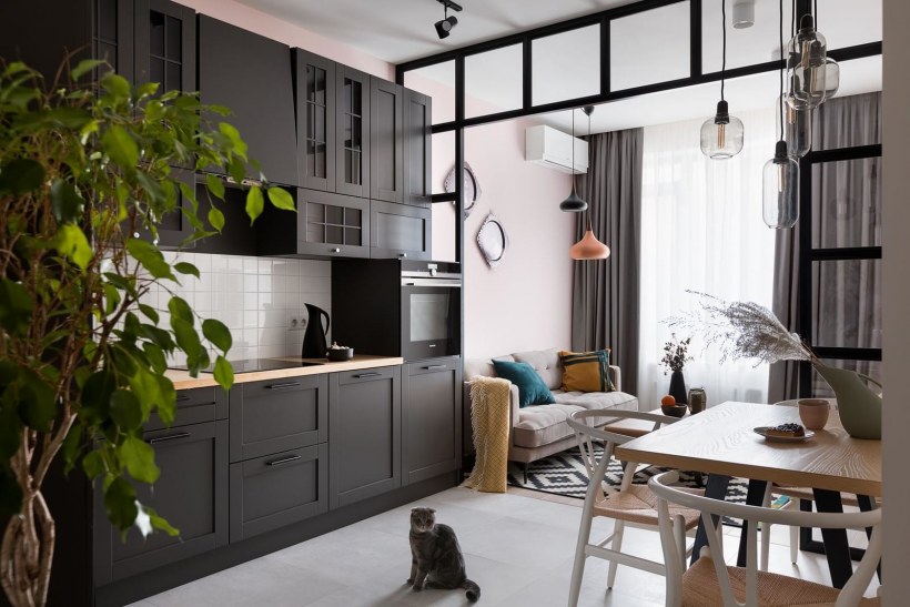 Кухня в стиле Сканди лофт