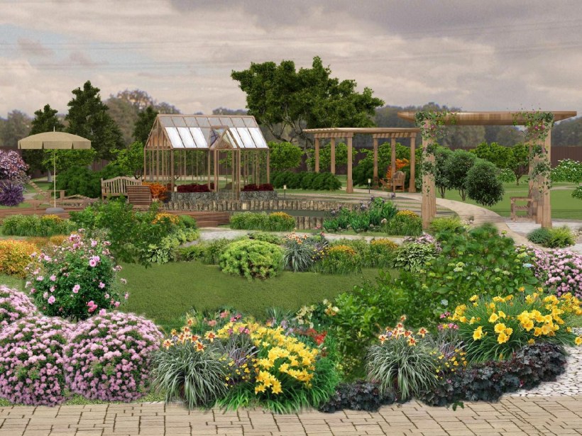 Благоустроить дачный участок