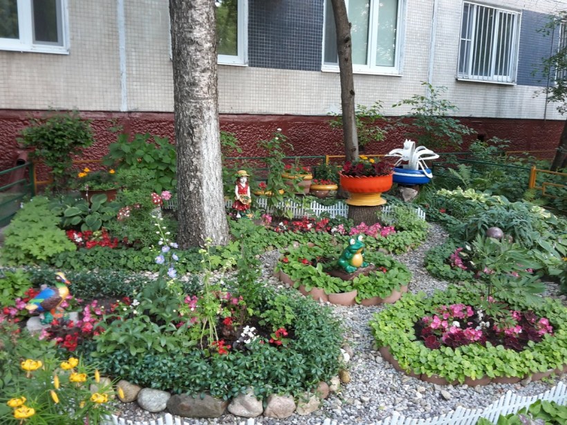 Фигурные клумбы