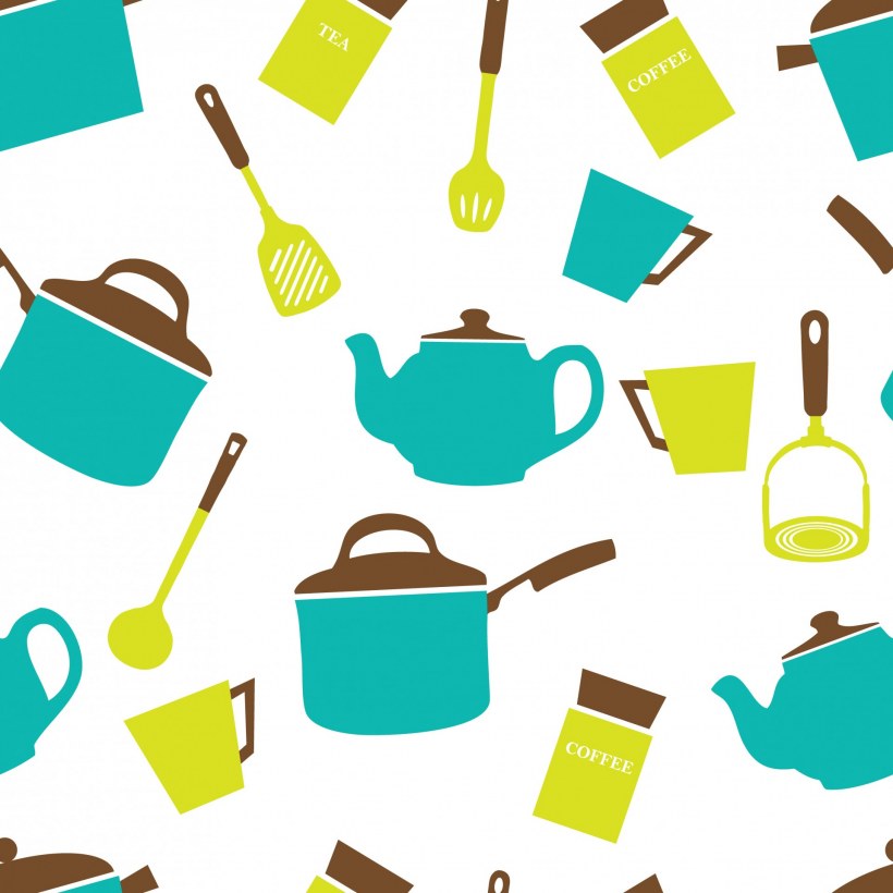 Фон кухонные принадлежности