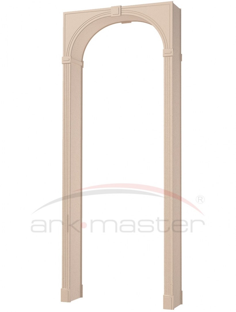 Арка межкомнатная ламинированная Квадро малая 2440х230х50 мм дуб беленый