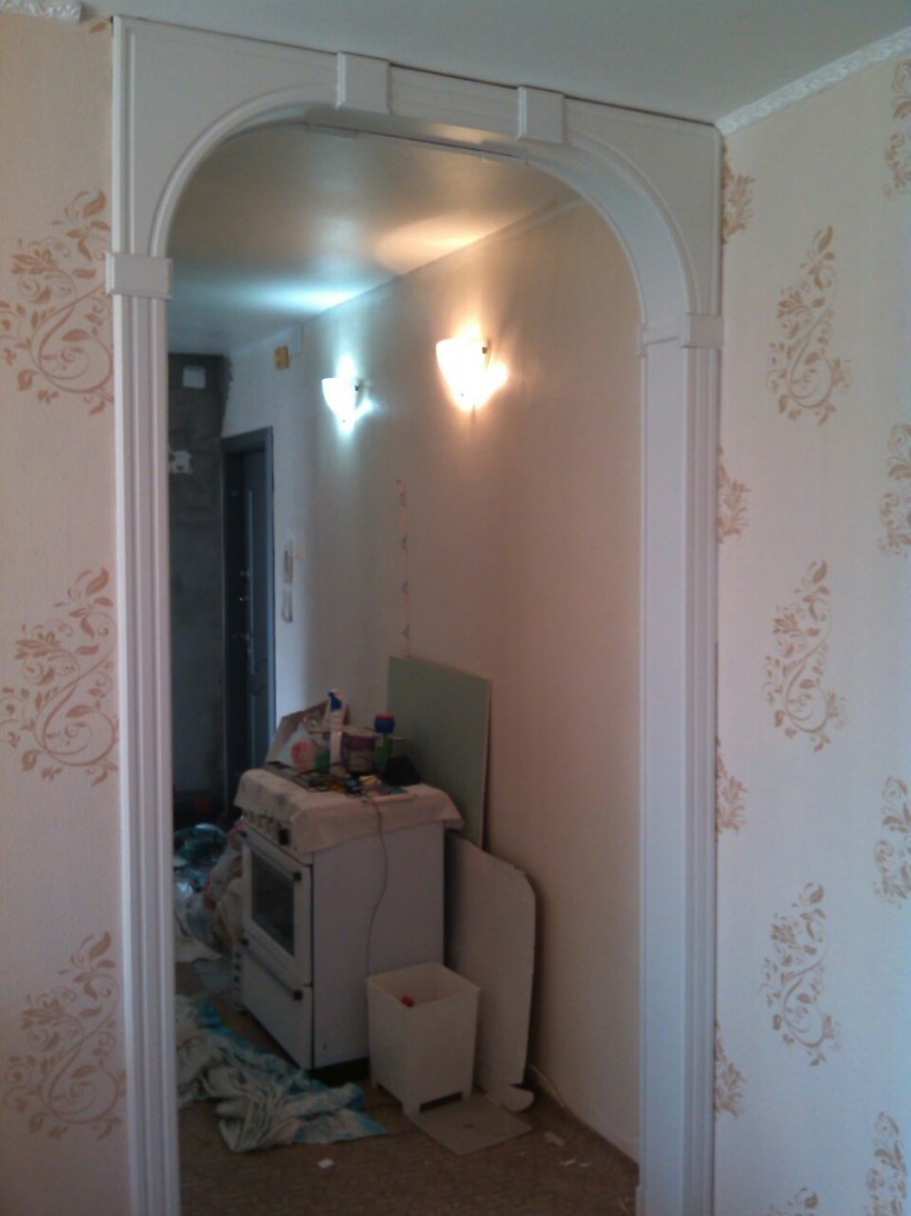 Окантовка арки в квартире