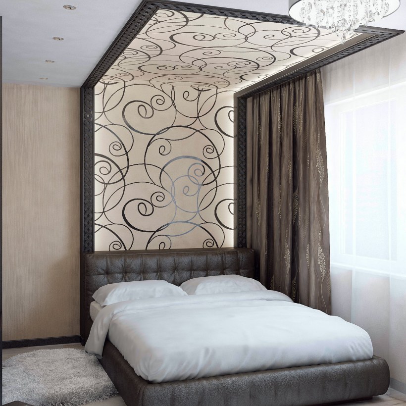 Обои в маленькую спальню