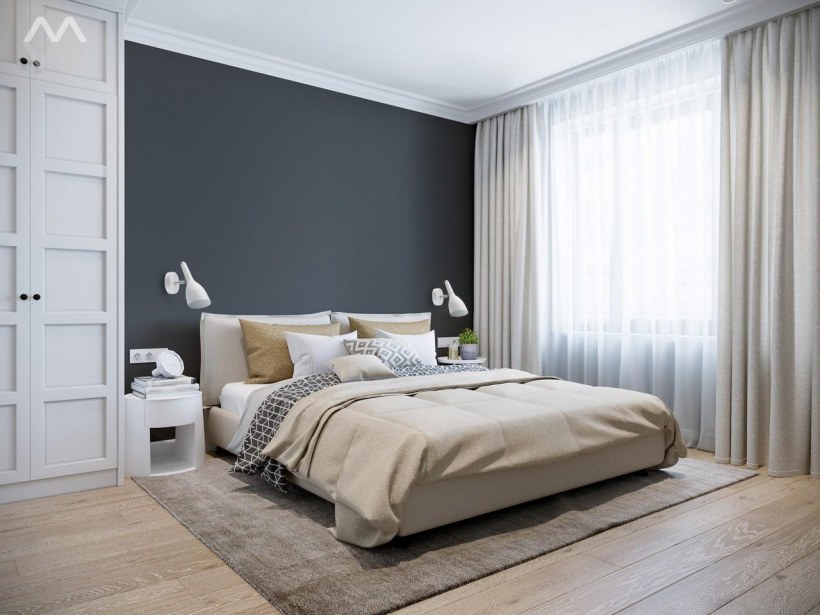 Фрески в интерьере спальни