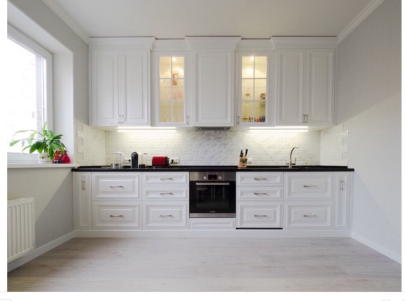 Белая кухня современная классика