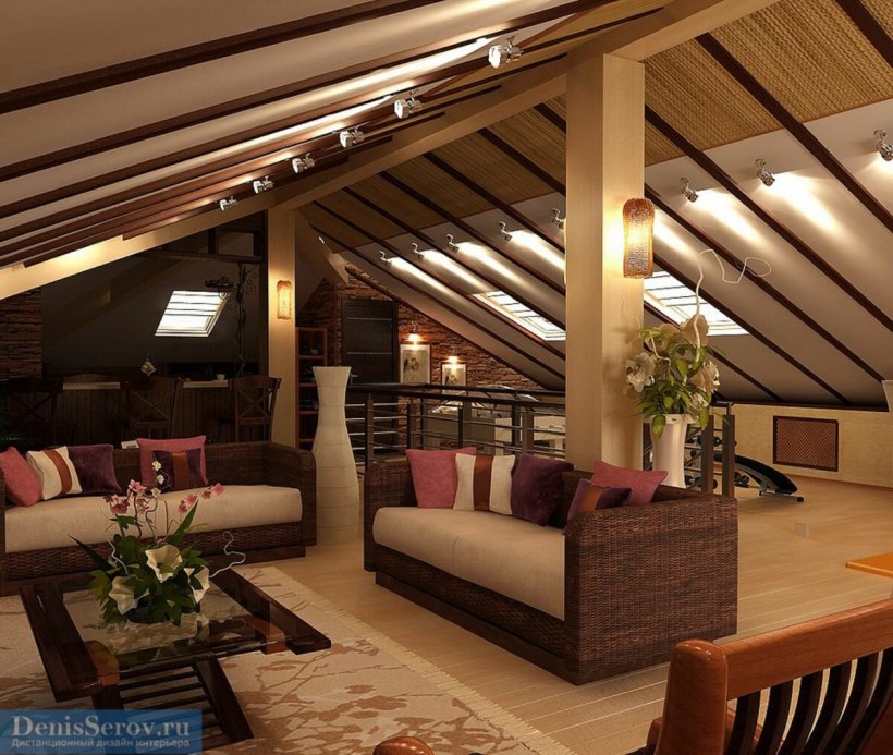 Освещение мансарды