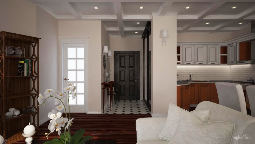 Угловая однокомнатная хрущевка