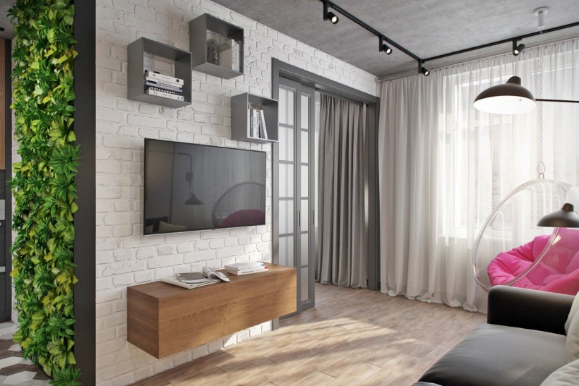 Стильная однокомнатная хрущевка