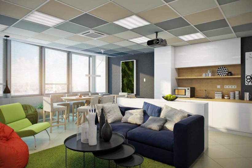 Зона отдыха в офисе