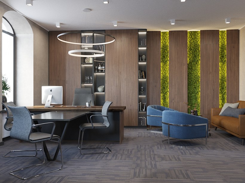 Интерьер комнаты отдыха в офисе