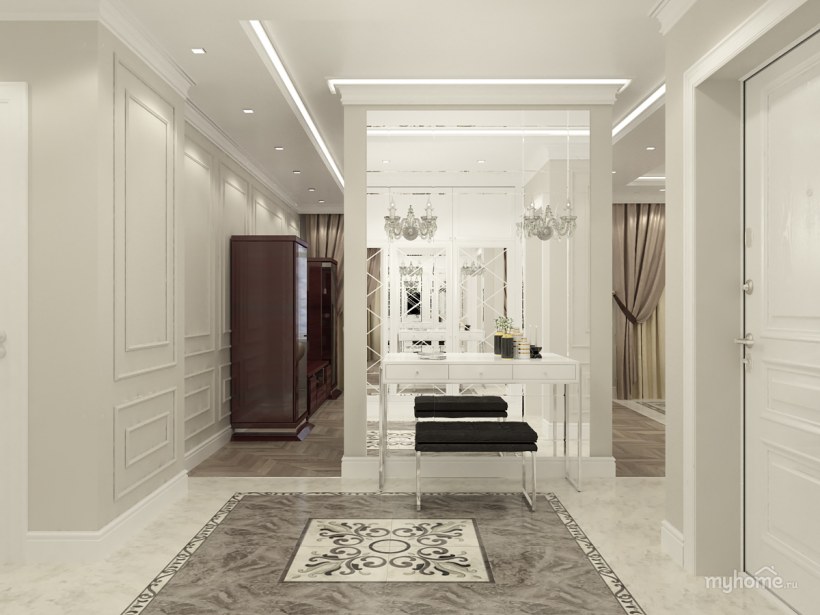 Плитка в неоклассическом стиле гостиная