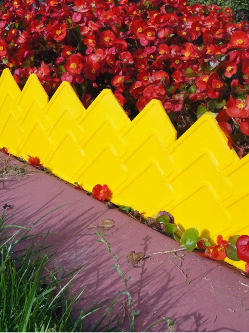 Декоративный бордюр «Лабиринт» (0,08 × 3 м, серый)