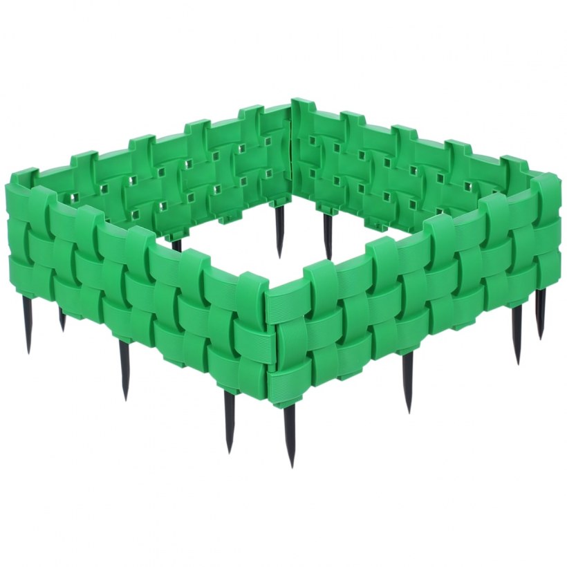 Ограждение «плетенка» цвет зеленый 2.4 м