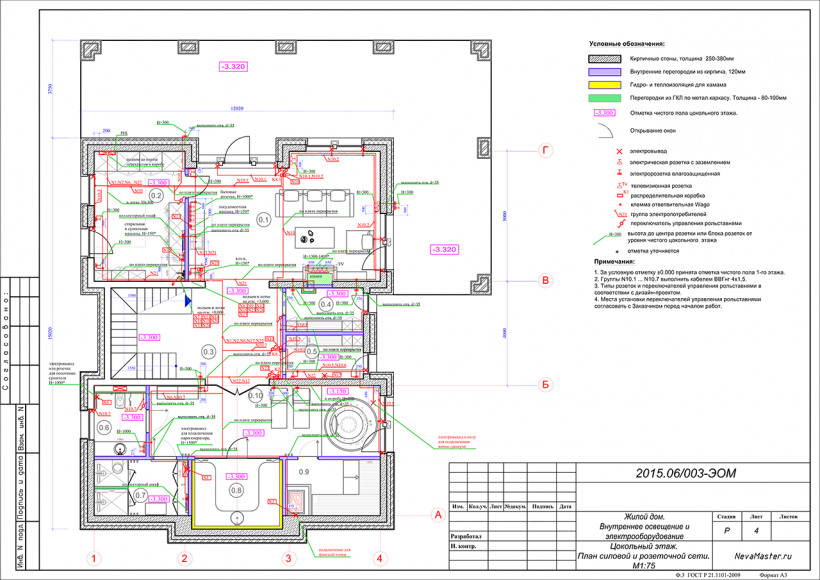 Проект наружных сетей электроснабжения