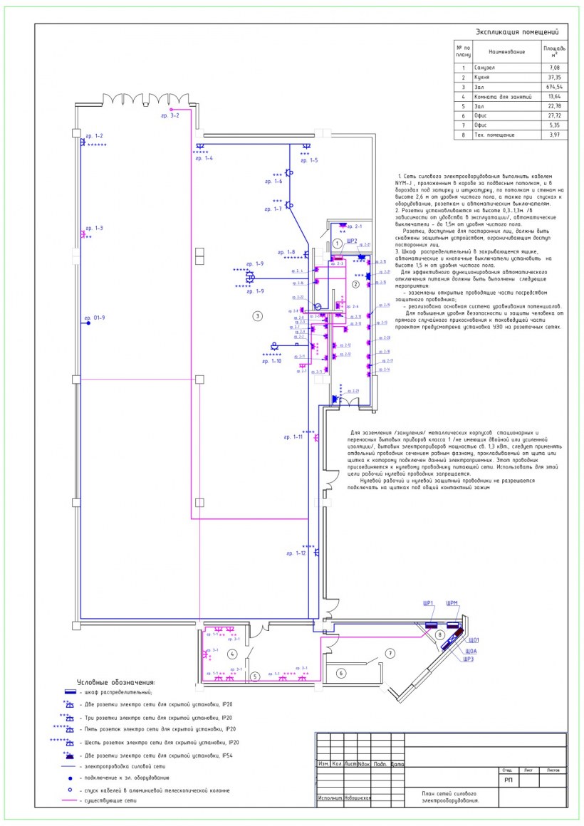 Схемы принципиальные электрические ЭОМ
