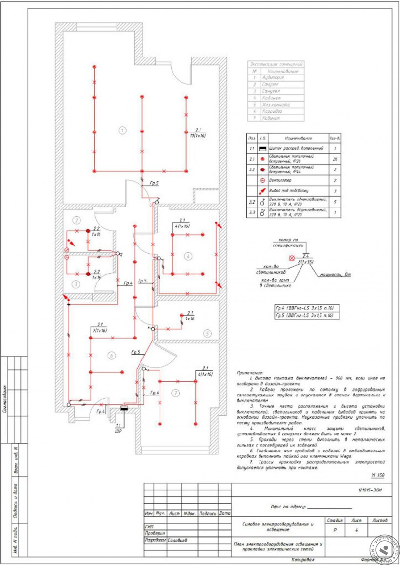 Проект электроснабжения двухэтажного коттеджа