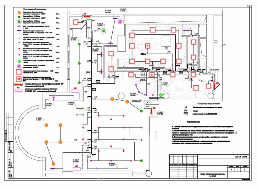 Схема электроснабжения гостиничного номера