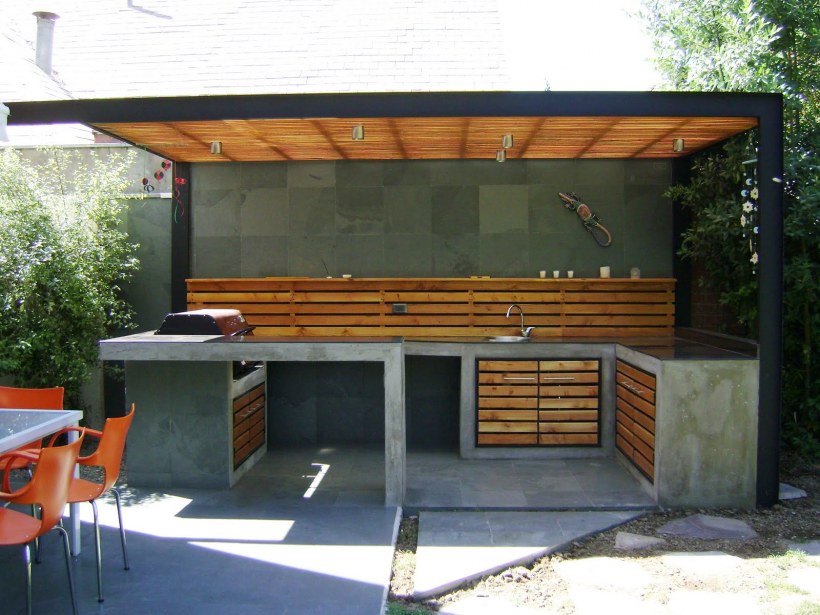 Навес беседка в стиле лофт