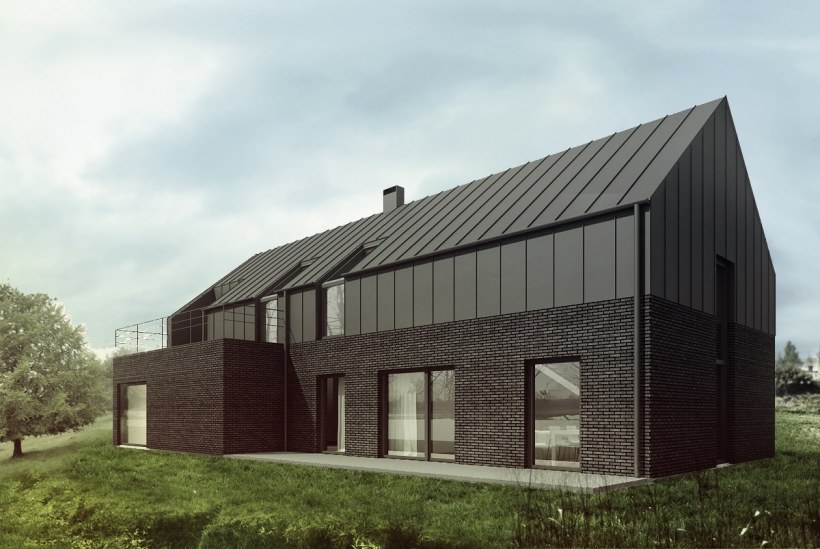 Фальцевая кровля Барн Хаус