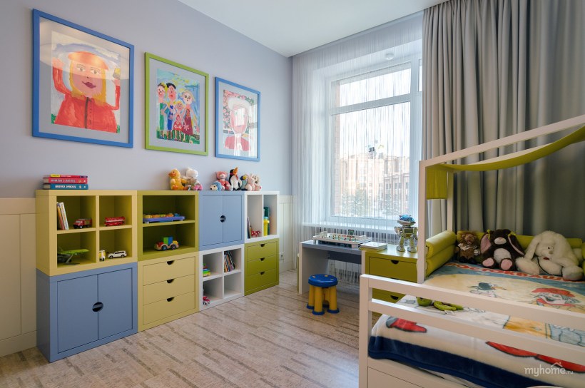Игровая зона для детей в однокомнатной квартире