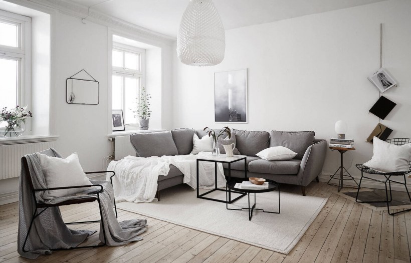 Гостиная в стиле Сканди