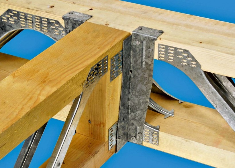 Перфорированный крепеж для двутавровых балок