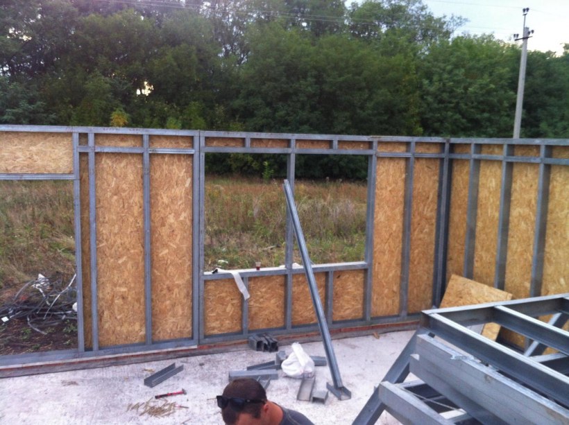 Ферма из профильной трубы пролет 8 метров