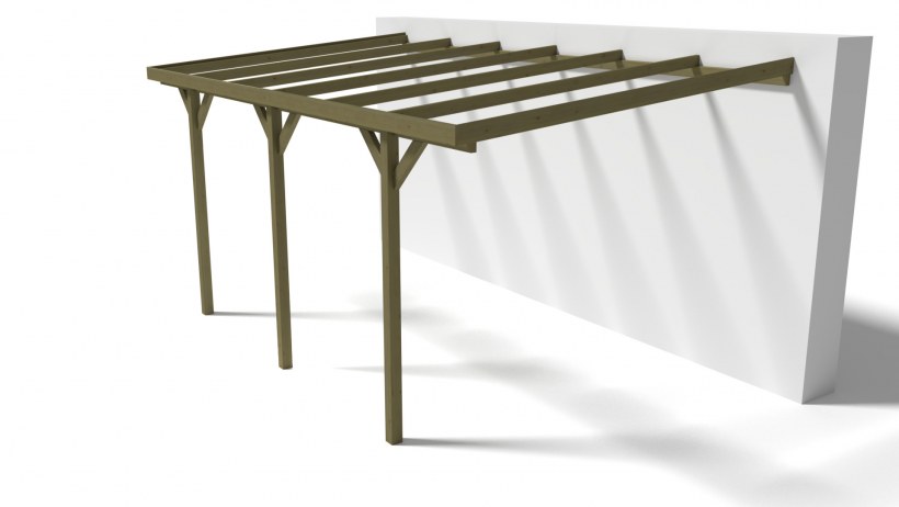 Навес пристенный 4 х 3