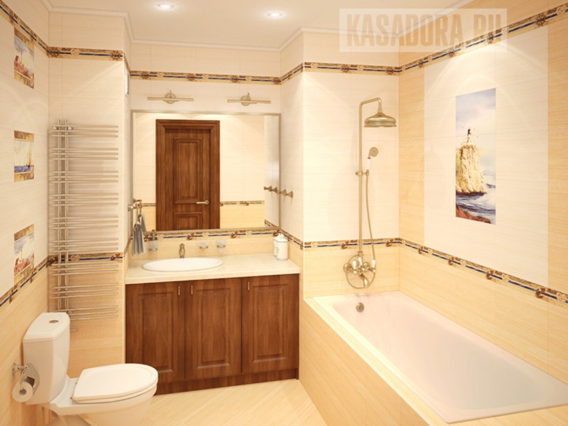 Плитка Ассоль Уралкерамика в интерьере