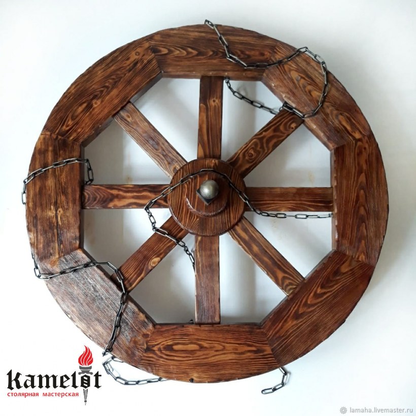 Светильник из прялки