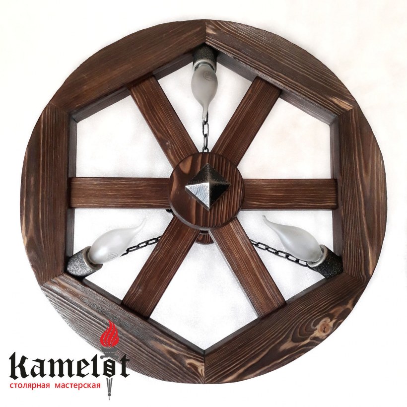 Колесо от телеги деревянное