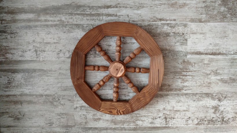 Люстра колесо стиль Кантри