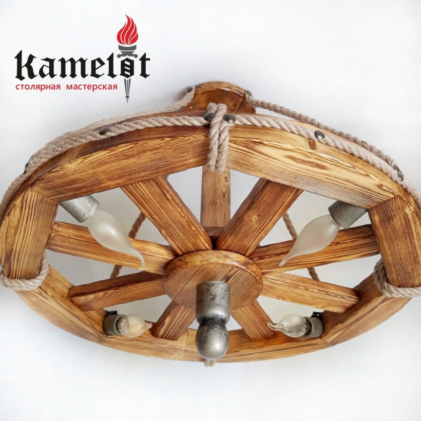 Люстра колеса диаметр 2 метра