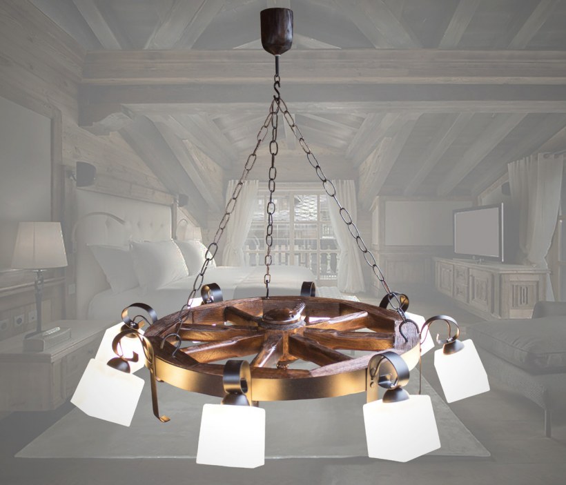 Колесо от телеги деревянное