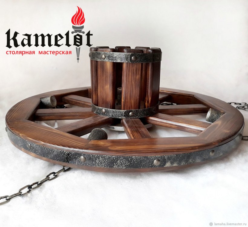 Люстра колесо 85 куб