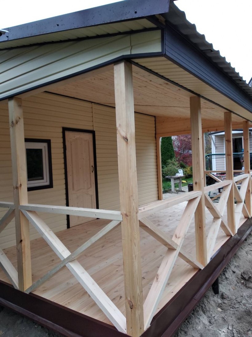 Летняя пристройка к даче