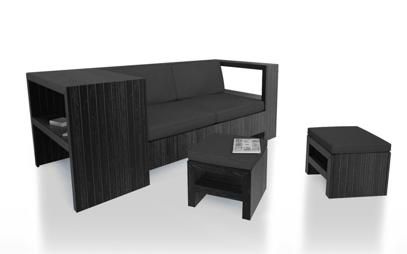 3ддд Modern Bedroom Furniture rendering