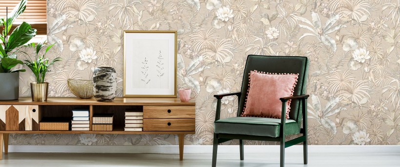 Обои Амазония Виктория Стенова в интерьере