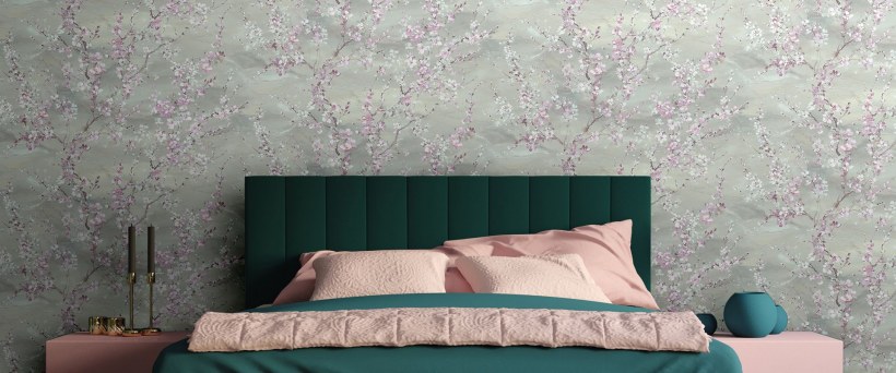 Обои Виктория Стенова в интерьере спальни