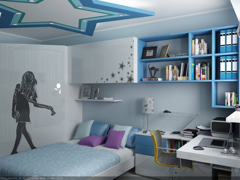 Дизайнерская комната для подростка