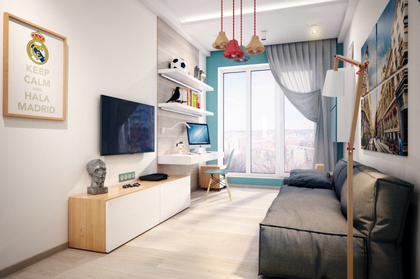 Современная комната для подростка мальчика