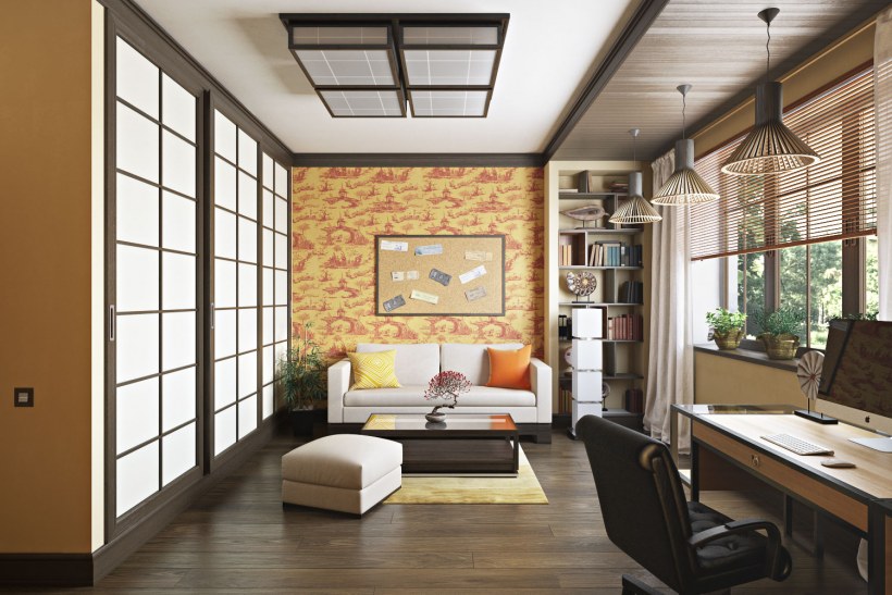 Кабинет в азиатском стиле